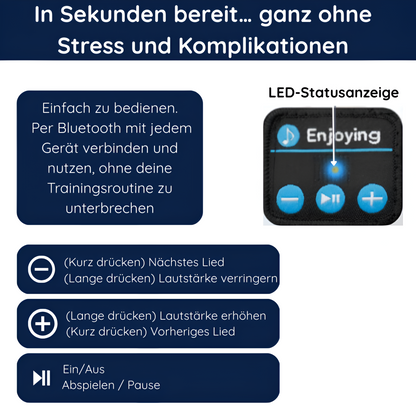 Elastisches Bluetooth-Laufstirnband